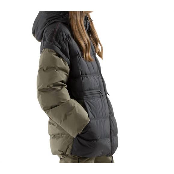 NEW PARAJUMPERS women's scout down jacket in black/toubre - Picture 2 of 4